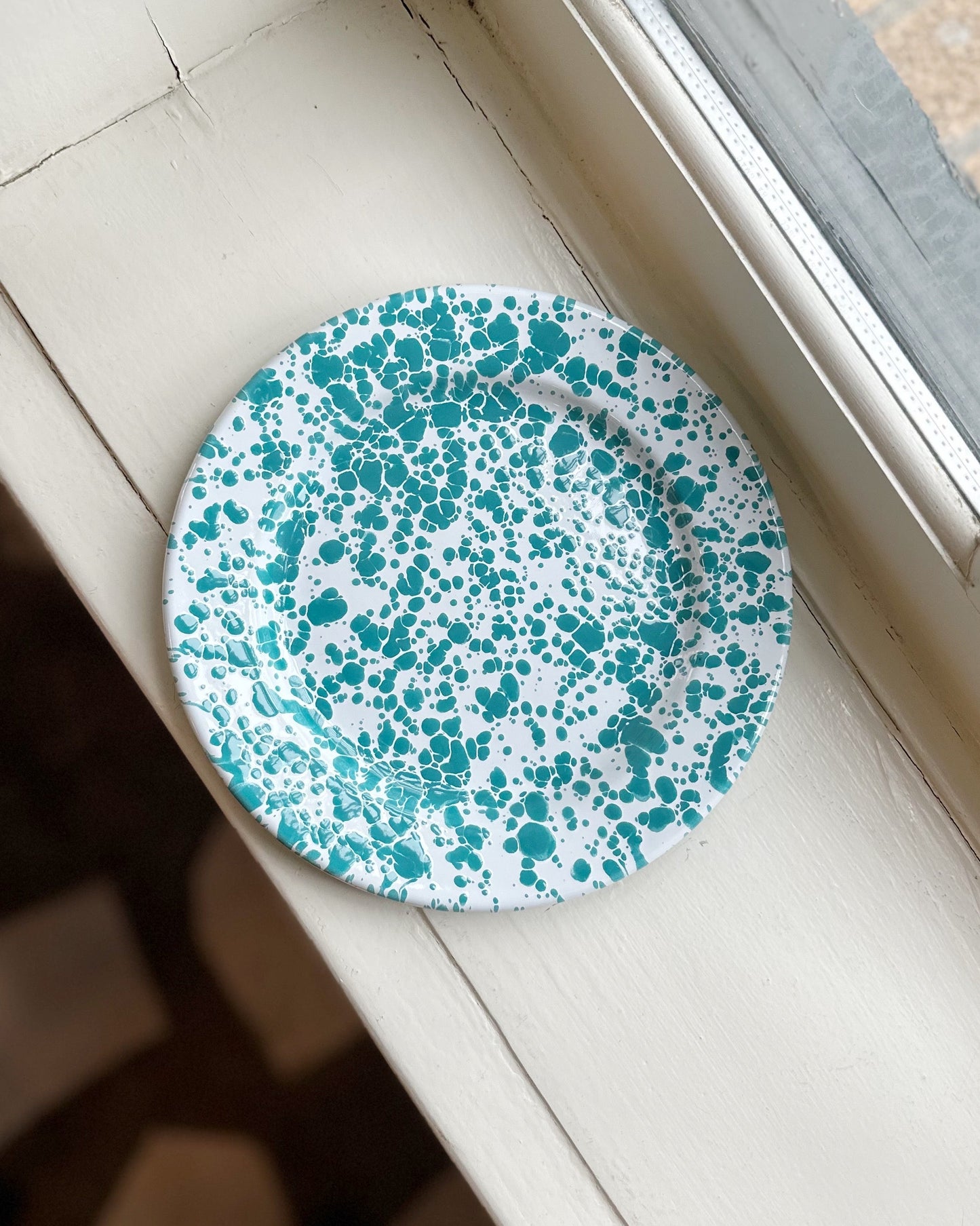 Enamel Splatter Plate