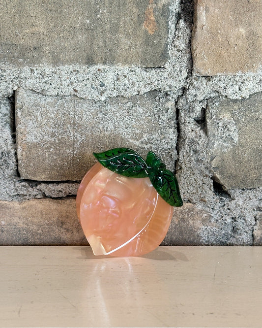 peach hair clip