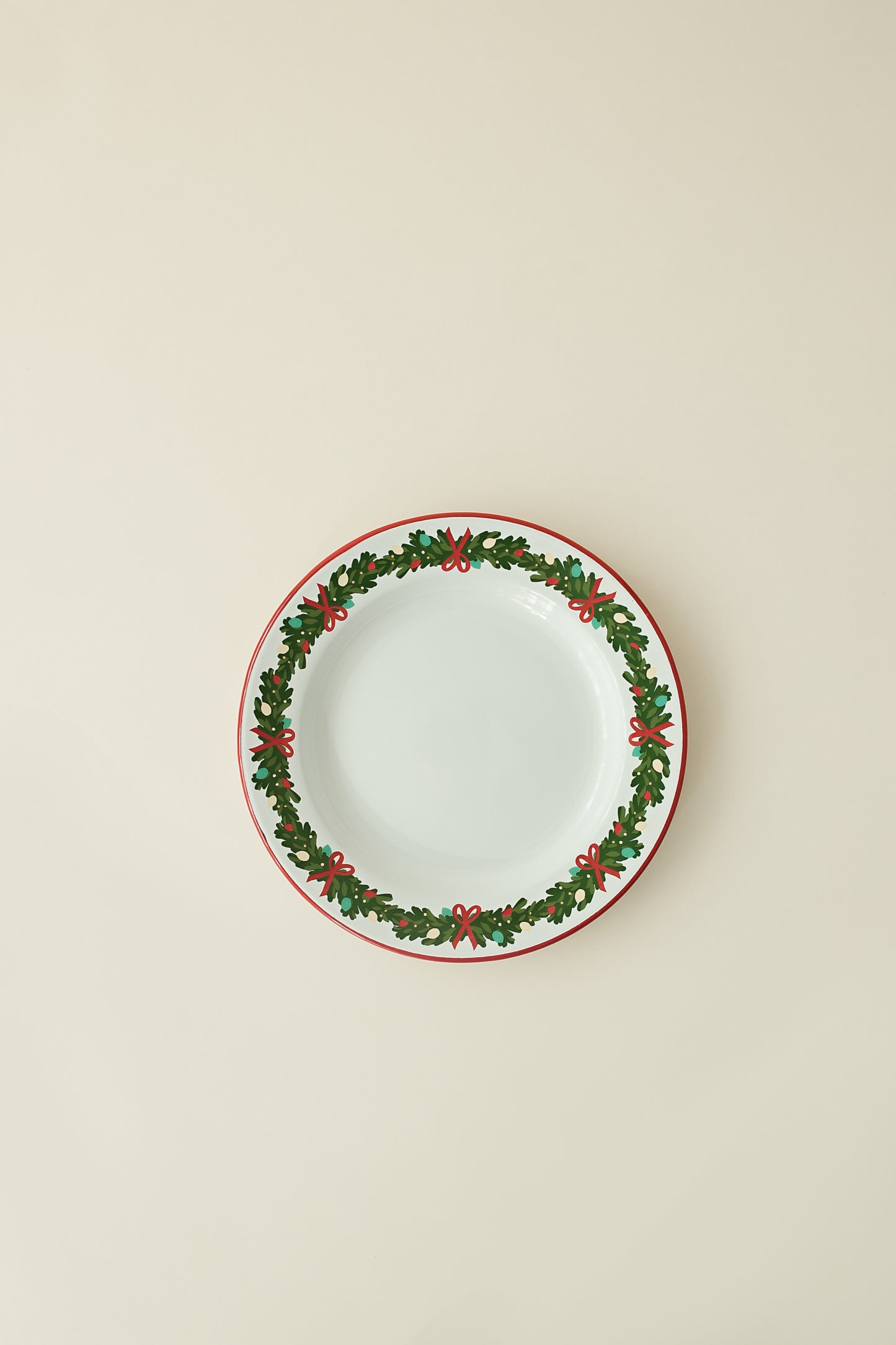 Enamel Garland Dinner Plate