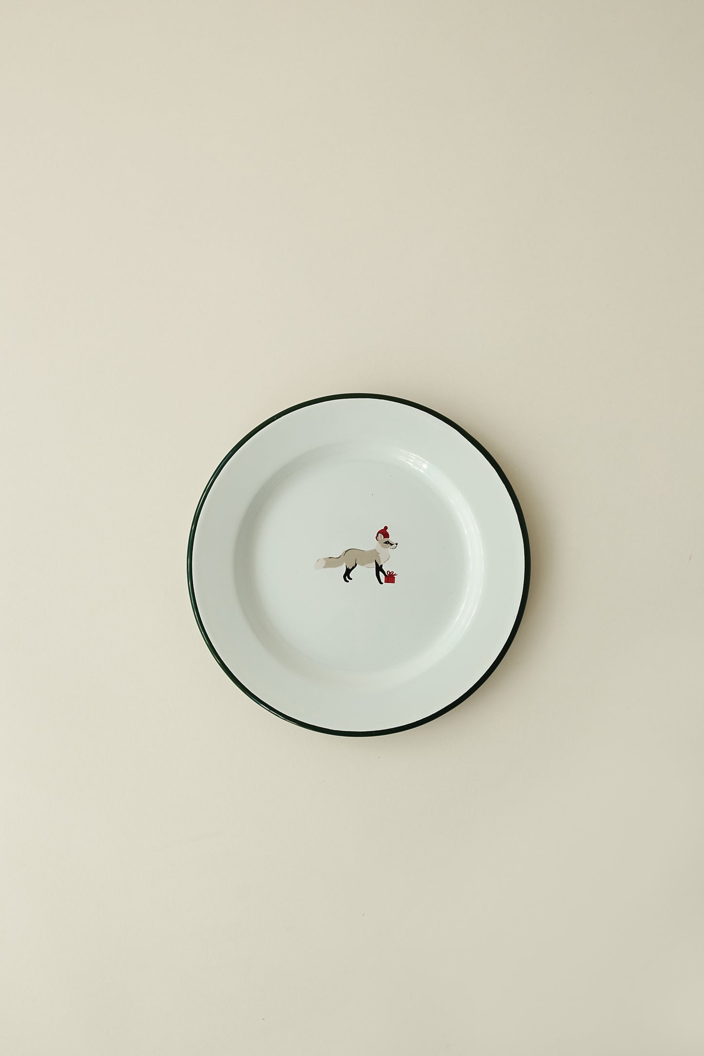 Holiday Animal Salad Plate Set