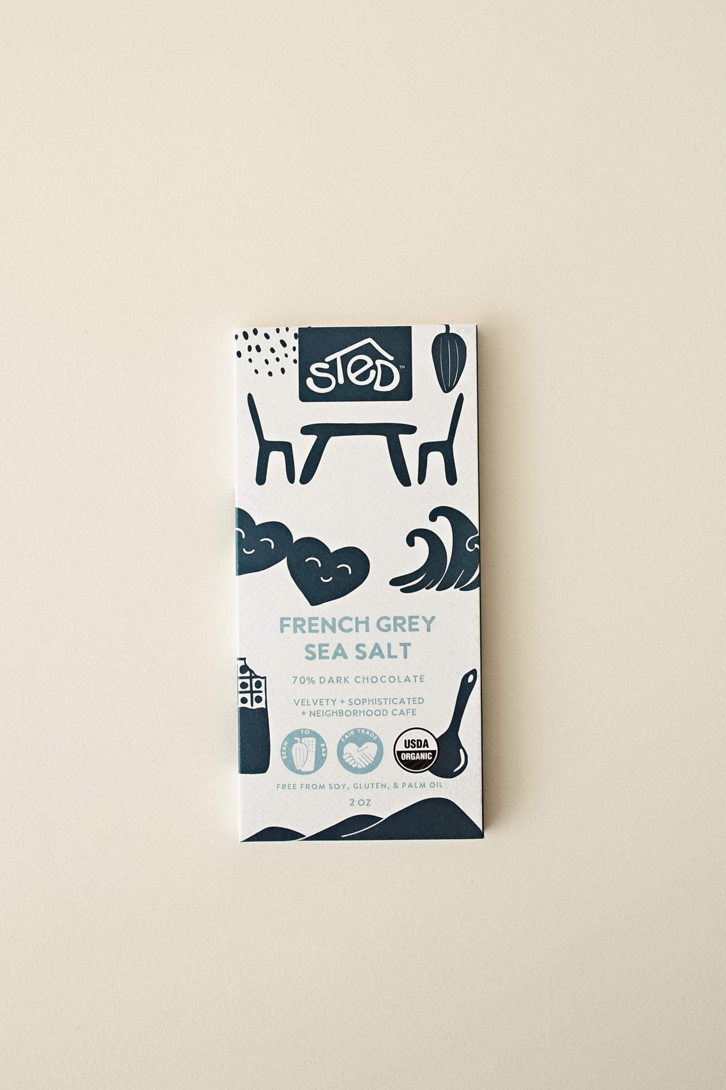 French Grey Sea Salt Chocolate Bar