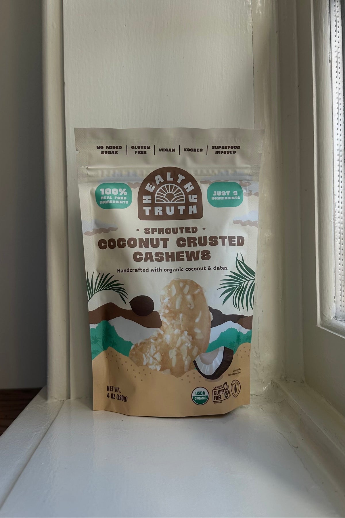 coconut crusted cashews