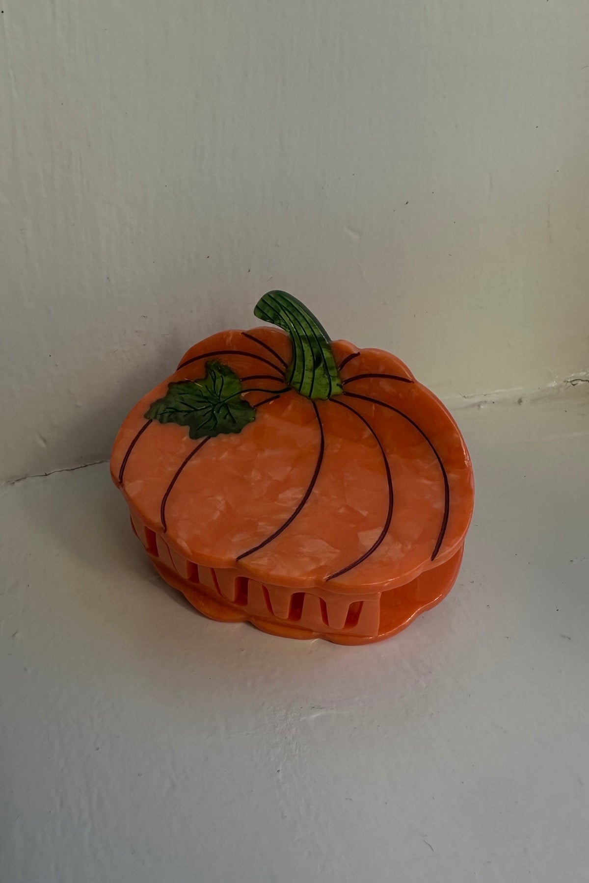 pumpkin hair clip